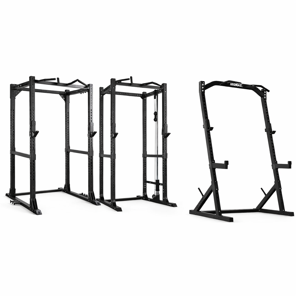Paire Rack Squat réglable - Max Load 550lbs - Acier Mauritius Paire Rack Squat réglable - Max Load 550lbs - Acier Mauritius