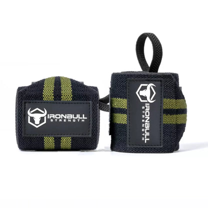 Classic Wrist Wraps - Black/Milspec Green - Fitness Dépôt +