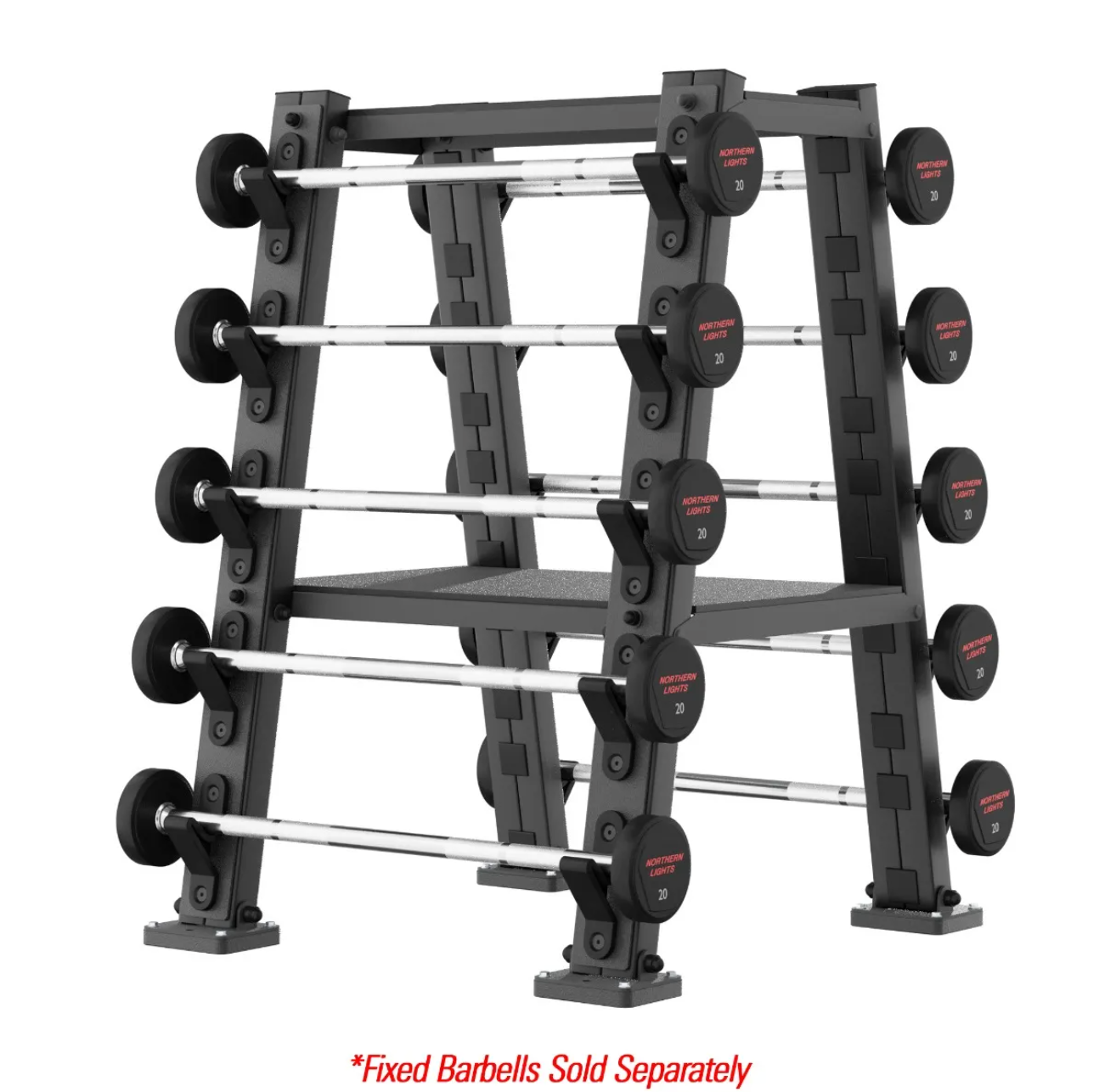 Stealth Barbell Rack 10 with Molded Brackets Fitness Depot