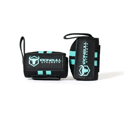 Women Wrist Wraps - Black/Turquoise - Fitness Dépôt +