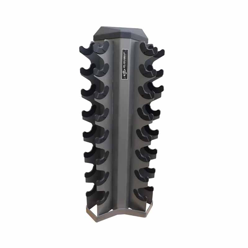 Support d'haltères vertical Element Fitness - 8 paires E-500-826VDR - Fitness Dépôt +