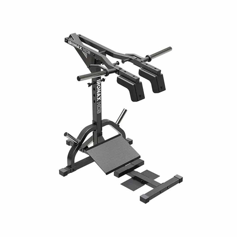Station de squat et de mollets à effet de levier IRONAX XCS - Fitness Dépôt +