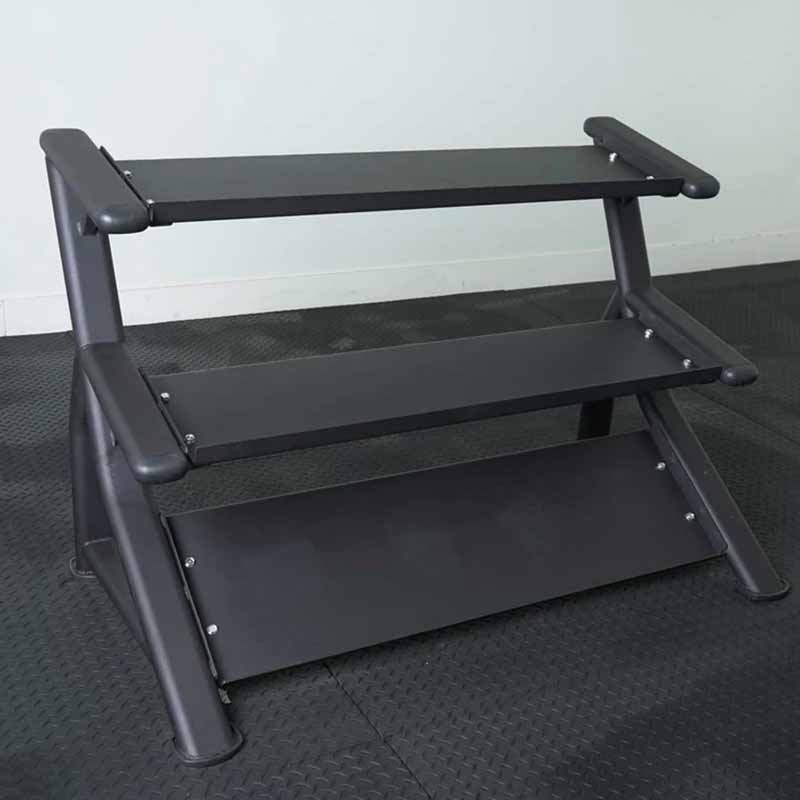 SUPPORT D'HALTÈRES PLAT XM À 3 NIVEAUX - Fitness Dépôt +