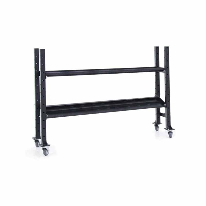 Support de rangement pour kettlebells/haltères à 2 niveaux XM FITNESS - 6 pieds - Fitness Dépôt +