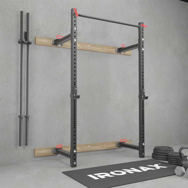 SUPPORT PLIANT XPF MURAL IRONAX - Fitness Dépôt +