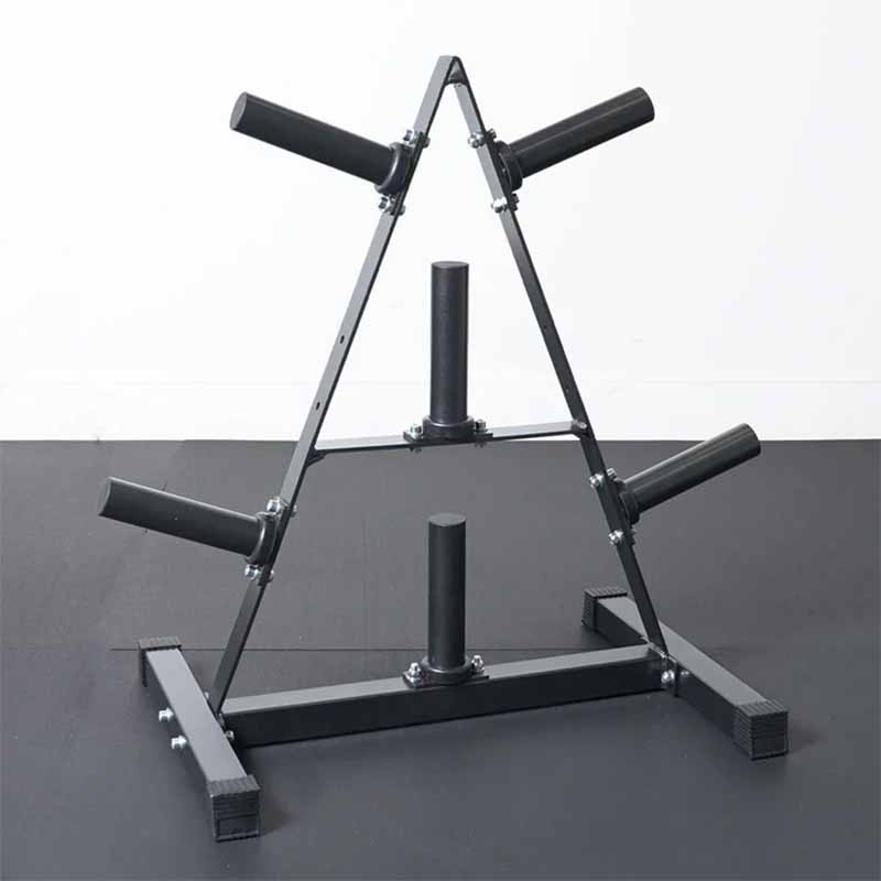 Rack a bumper plate et poids olympique Ironax - Fitness Dépôt +