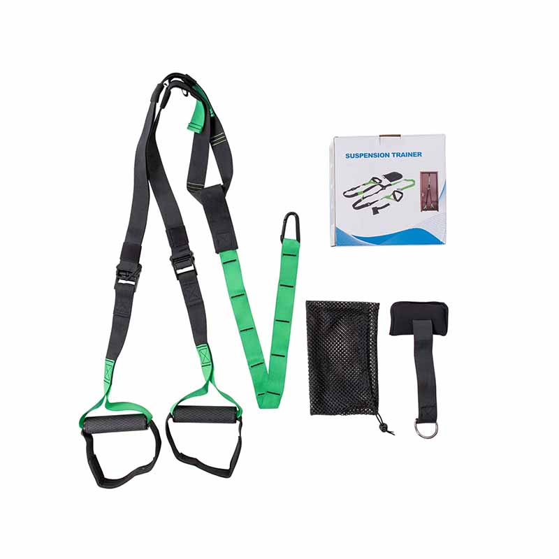 Système de suspension Northern Lights vert avec poignées texturées - Fitness Dépôt +