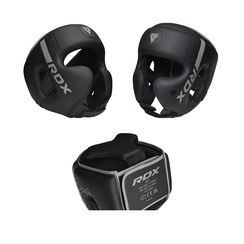 Casque de protection noir F6 - Fitness Dépôt +