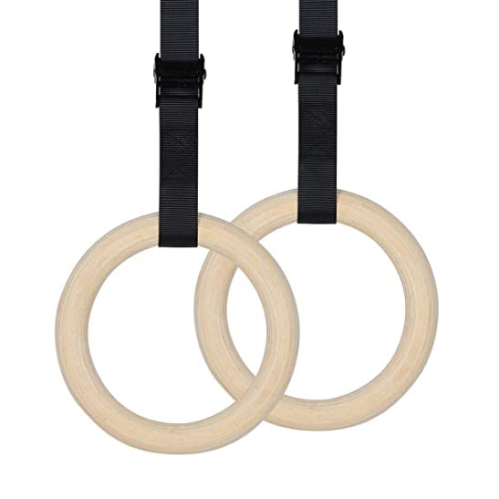 TPWOD Anneaux de gymnastique en bois - Fitness Dépôt +