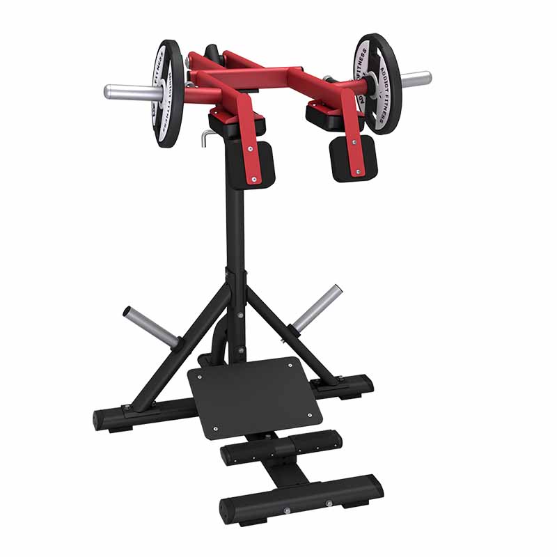 Appareil d'entraînement musculaire pour mollets debout avec charge à plaques - Fitness Dépôt +