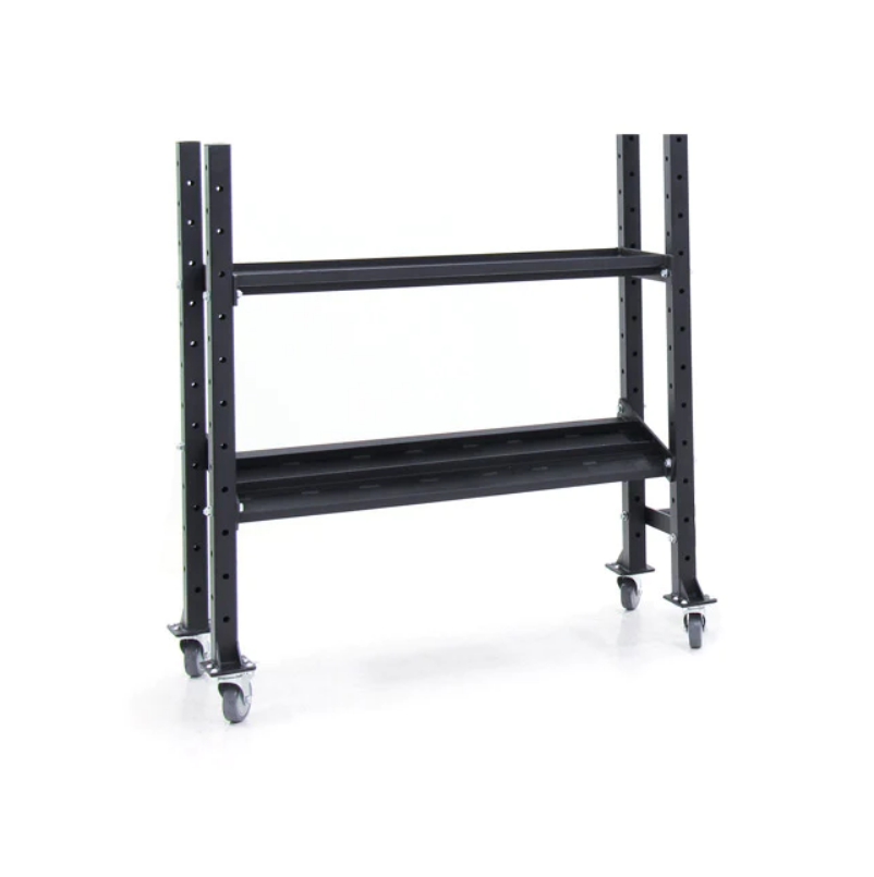 Support de rangement pour kettlebells/haltères à 2 niveaux XM Fitness - Fitness Dépôt +