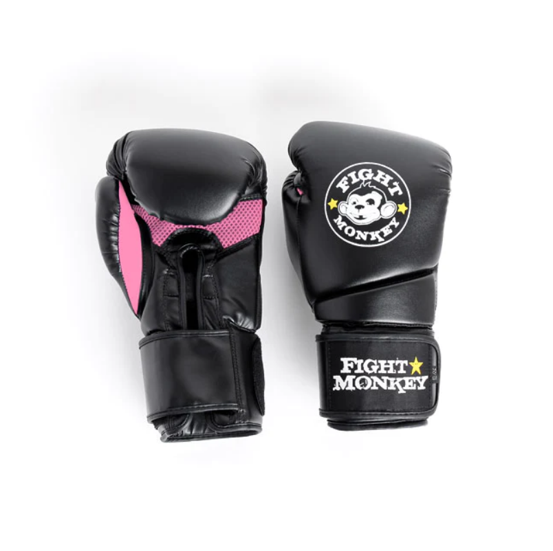 Gants d'entraînement Fight Monkey 12oz - Rose - Fitness Dépôt +