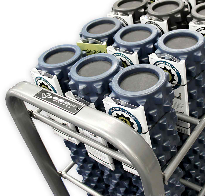 Support à rouleaux en mousse Element Fitness 4 emplacements - FRS - Fitness Dépôt +