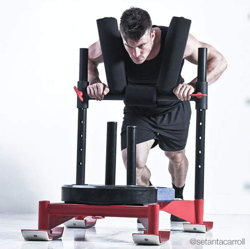 Sled (traîneau à pousser) rouge - Fitness Dépôt +