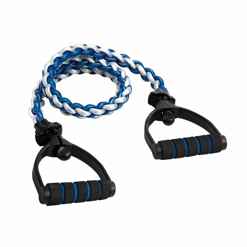 Bande de résistance tressée SPRI, lourde, bleue - Fitness Dépôt +