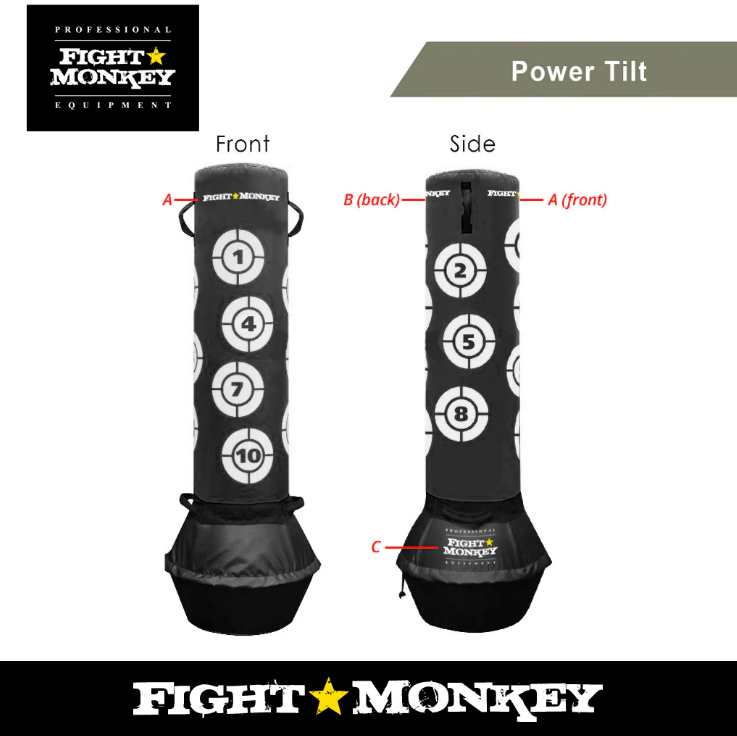 SAC LOURD POUR CIBLE AUTOPORTANT FIGHT MONKEY - Fitness Dépôt +
