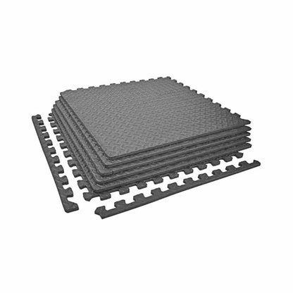 Tapis de protection emboîtable en mousse Northern Lights - Ensemble de 6 Noir - Fitness Dépôt +