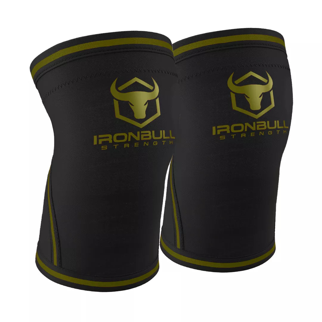 7mm Knee Sleeves - Black/Milspec Green / L - Fitness Dépôt +