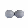 Boule de massage double Northern Lights, longueur réglable, grise avec poignée noire - Fitness Dépôt +