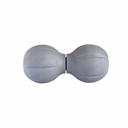 Boule de massage double Northern Lights, longueur réglable, grise avec poignée noire - Fitness Dépôt +