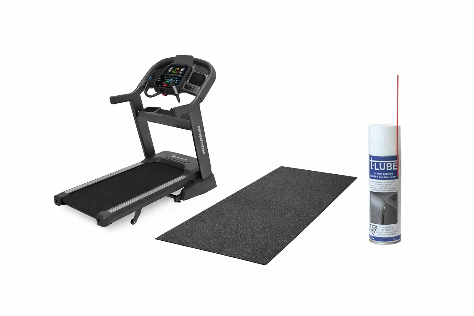 Bundle cardio Horizon 7.4 AT + flooring + lubrifiant - Fitness Dépôt +