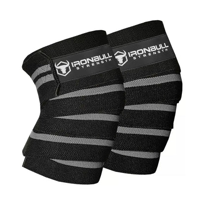 Classic Knee Wraps - Black/Gray - Fitness Dépôt +