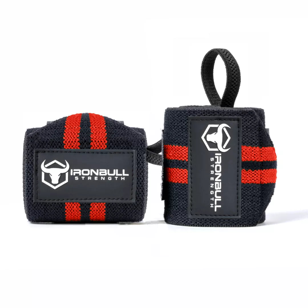 Classic Wrist Wraps - Black/Red - Fitness Dépôt +