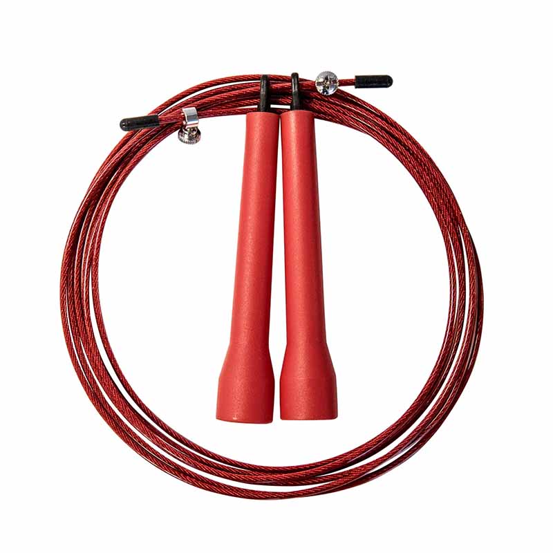 Corde à sauter à vitesse réglable Northern Lights - Poignée rouge de 5,4 po - Fitness Dépôt +