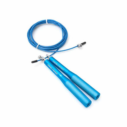 Corde à sauter rapide avec câble en aluminium XM FITNESS - Bleu - Fitness Dépôt +