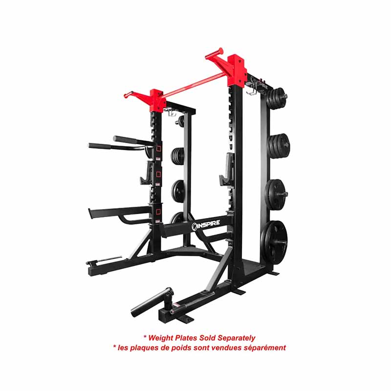 Demi-rack commercial Inspire Fitness Ultimate, 83 po - Fitness Dépôt +