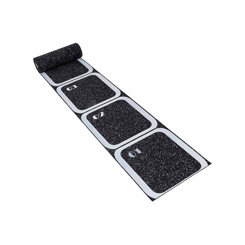 Échelle d'agilité Northern Lights, tapis en caoutchouc, 10 marches - Fitness Dépôt +