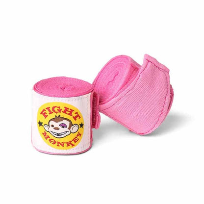 Fight Monkey 120" Bandages pour les mains de style mexicain - Rose - Fitness Dépôt +