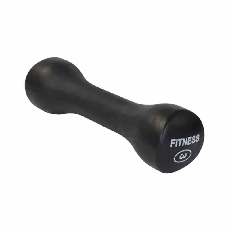 Haltère ergonomique en caoutchouc moulé Northern Lights, 3 lb - Fitness Dépôt +