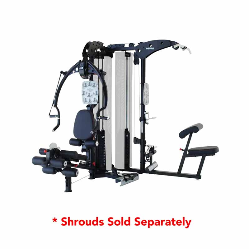 Inspire Fitness M5 Gym, 2x200lb, avec coussinets, sans protections - Fitness Dépôt +