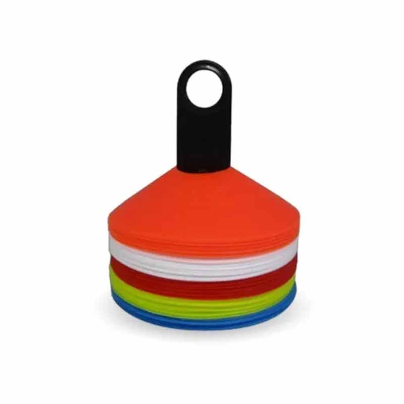 Jeu de disques d'agilité, 50 pièces avec support - Fitness Dépôt +