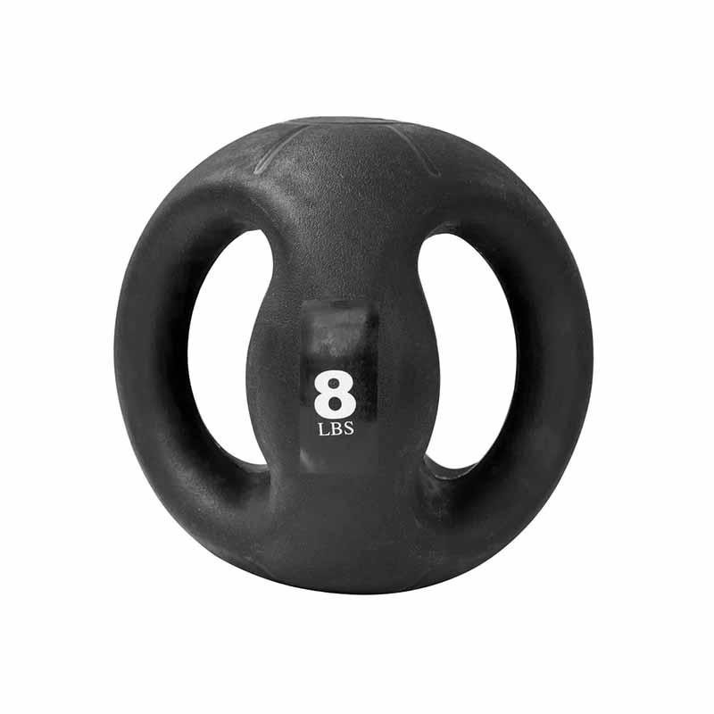 Northern Lights Boule médicinale Northern Lights en PVC avec poignées, 8 lb - Fitness Dépôt +