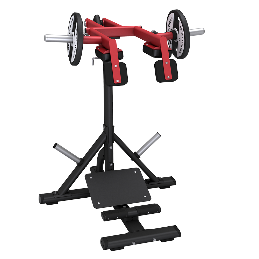 Appareil d'entraînement musculaire pour mollets debout avec charge à plaques - Fitness Dépôt +