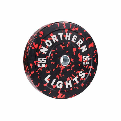 Plaque de pare-chocs olympique Northern Lights Fleck, 55 lb, rouge - Fitness Dépôt +