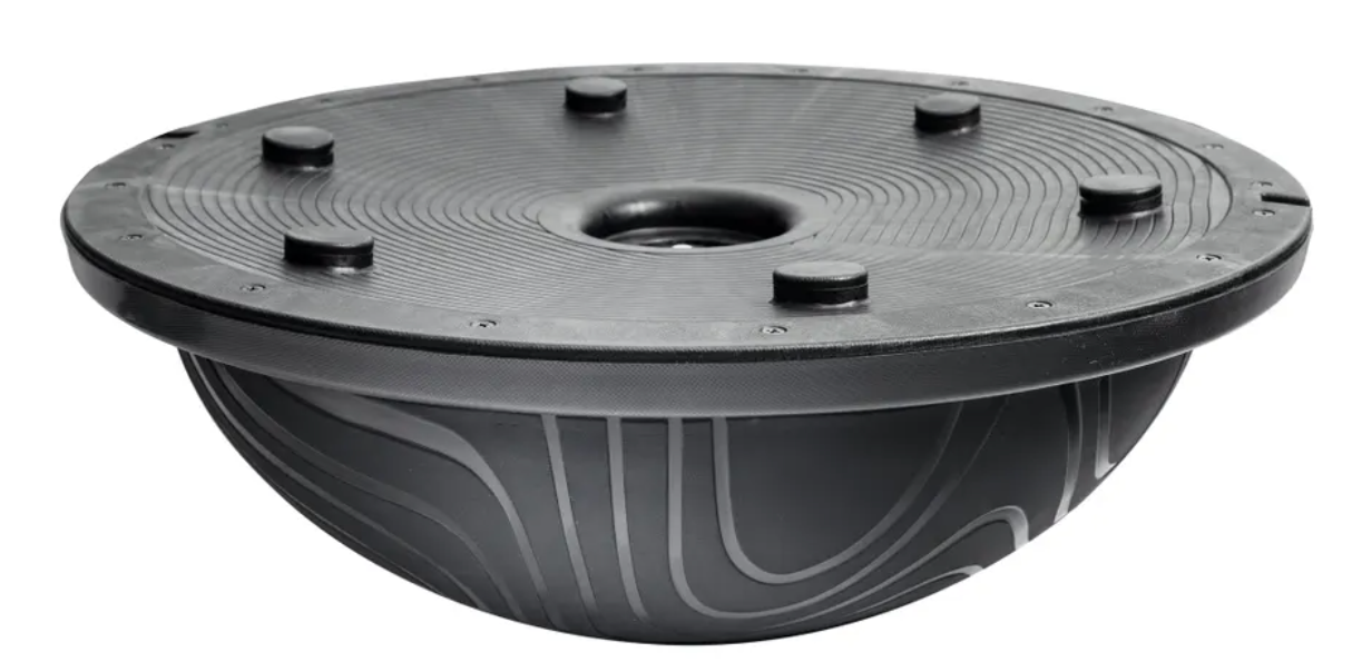 Northern Lights Balance Half Ball avec cordons extensibles, noir - Fitness Dépôt +