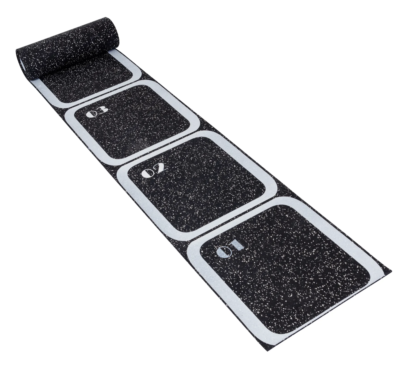 Échelle d'agilité Northern Lights, tapis en caoutchouc, 10 marches - Fitness Dépôt +