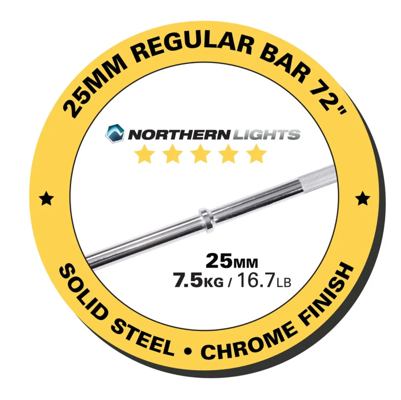 Barre régulière 72" Northern Lights - Fitness Dépôt +