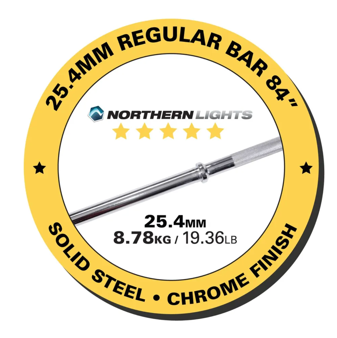 Barre régulière 7' Northern Lights - Fitness Dépôt +