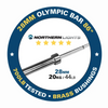 Barre olympique Northern Lights - 86,5", 28 mm, 44LB - 700LB - Fitness Dépôt +
