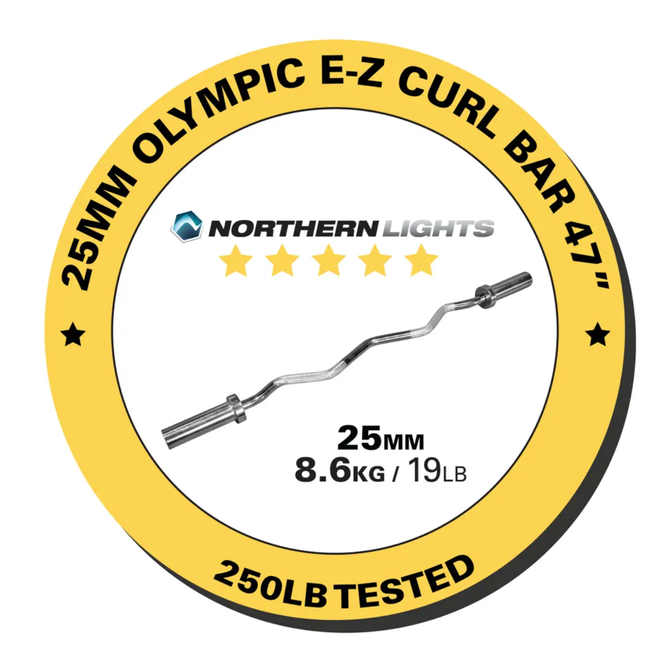 Barre de curling E-Z olympique Northern Lights - Fitness Dépôt +