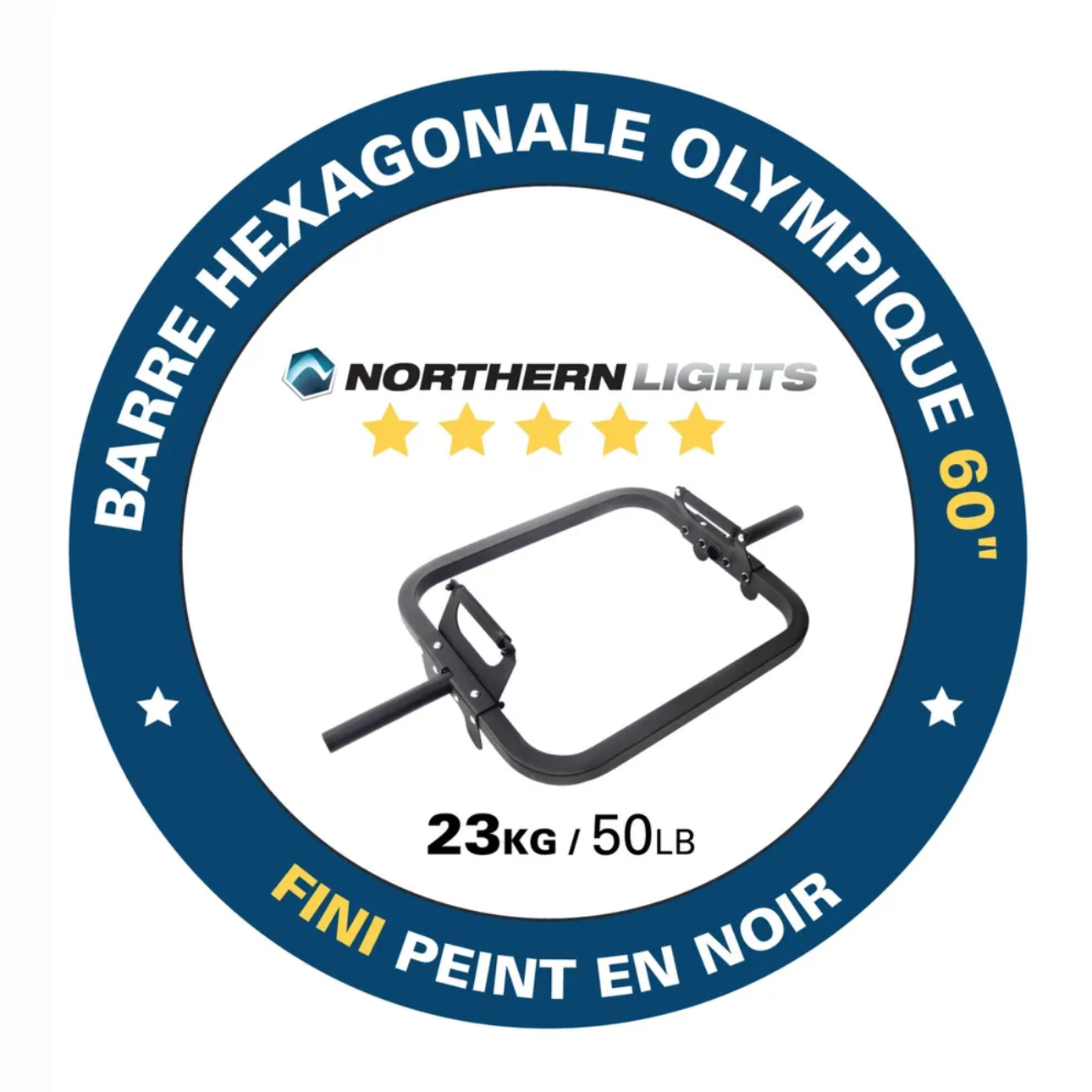 Barre hexagonale olympique Northern Lights, 60