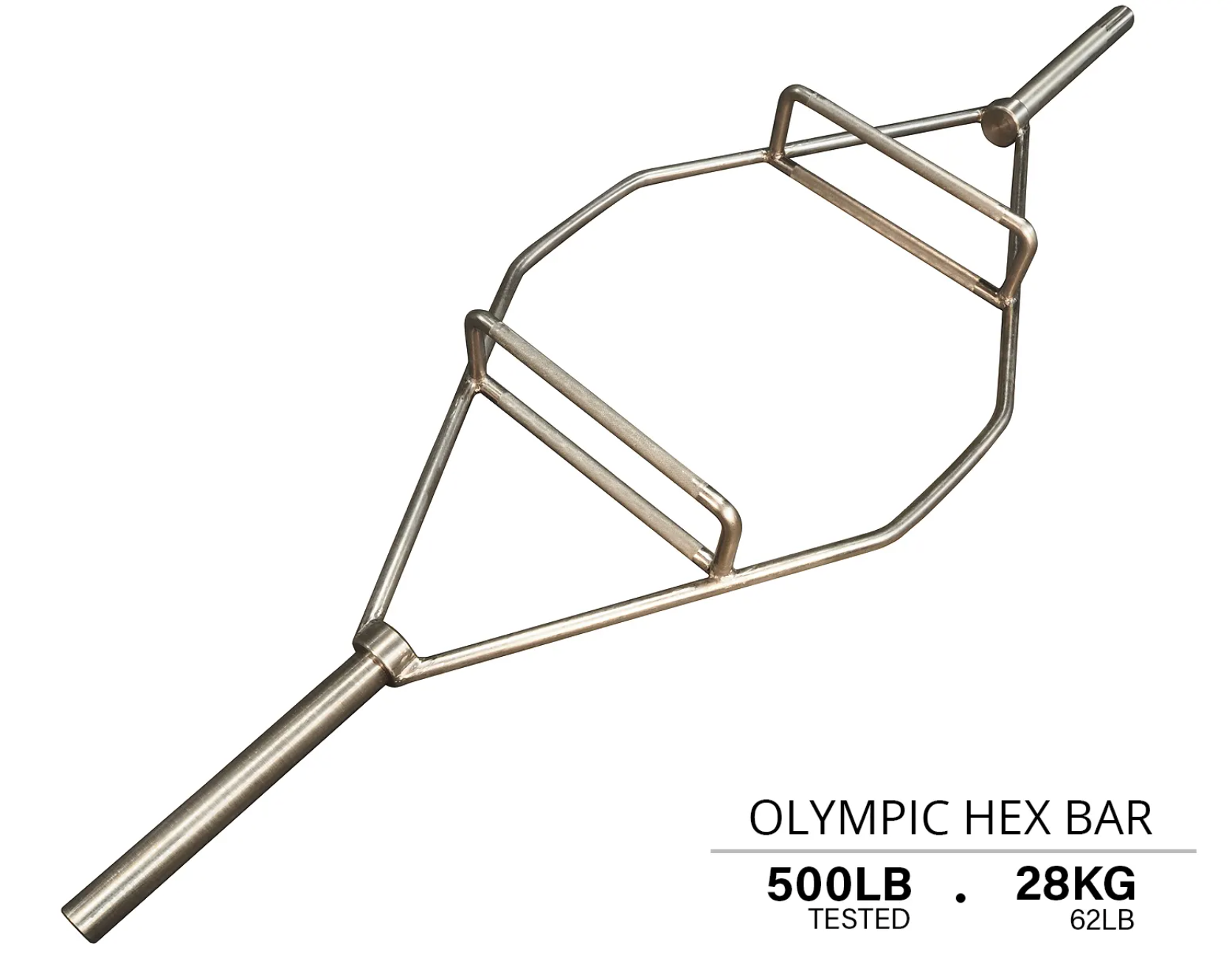 Barre hexagonale olympique chromée de 86 po Northern Lights - Fitness Dépôt +