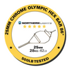 Barre hexagonale olympique chromée de 86 po Northern Lights - Fitness Dépôt +
