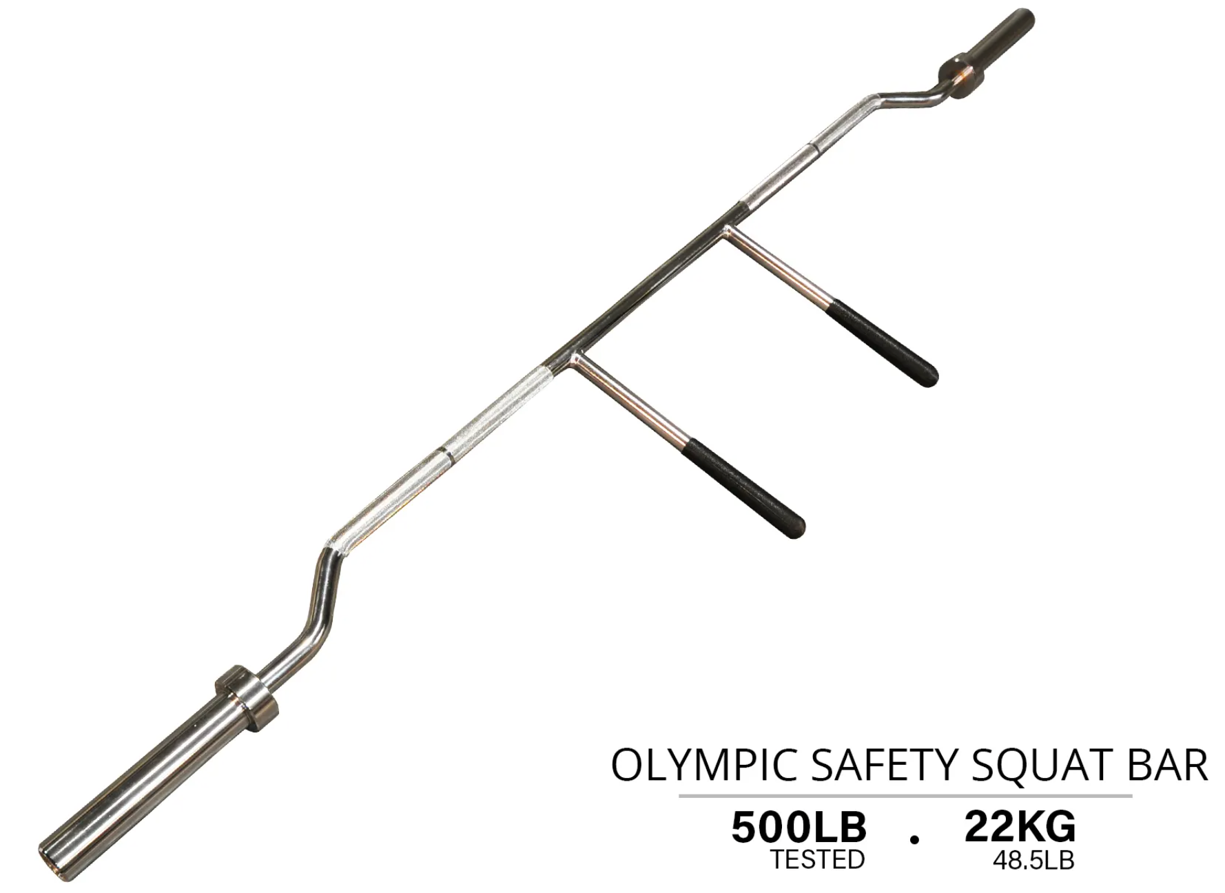 Barre de squat de sécurité olympique Northern Lights avec poignées - Fitness Dépôt +