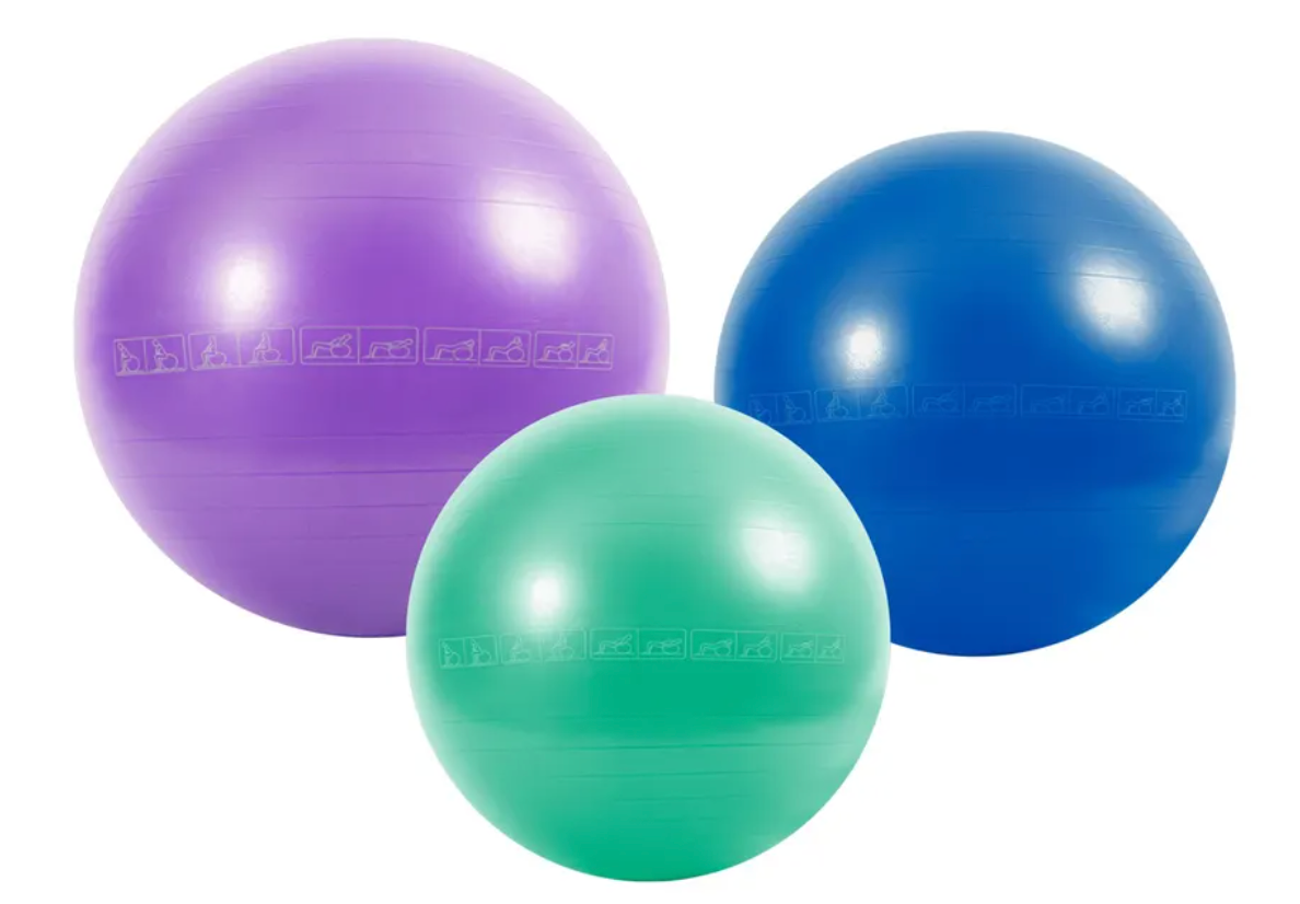 Ballon suisse Northern Lights 55 cm, imprimé, vert - Fitness Dépôt +