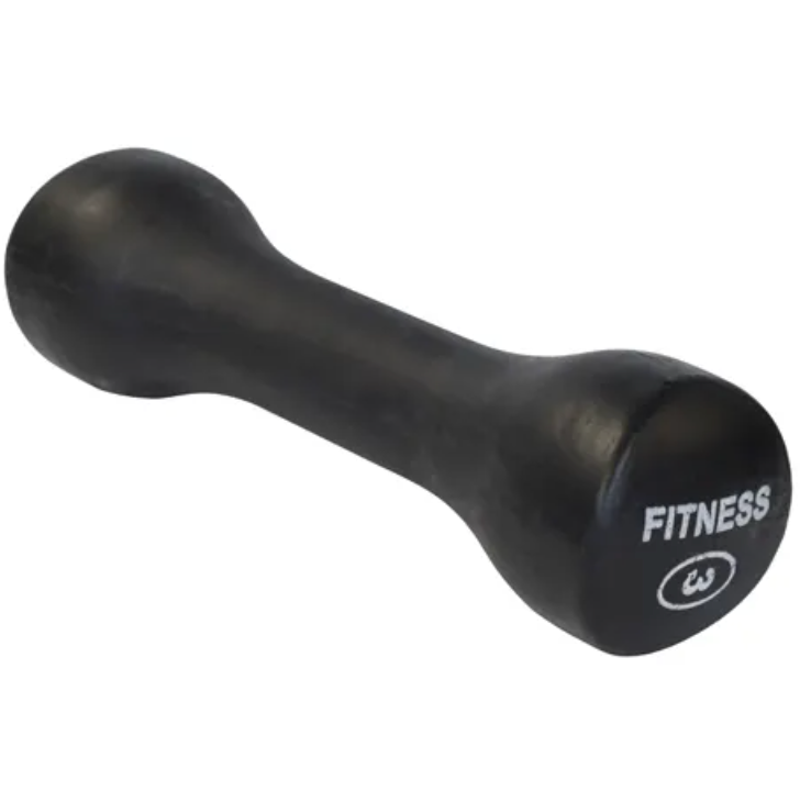 Haltère ergonomique en caoutchouc moulé Northern Lights, 3 lb - Fitness Dépôt +